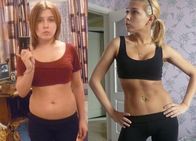 до і після дотримання безвуглеводної дієти