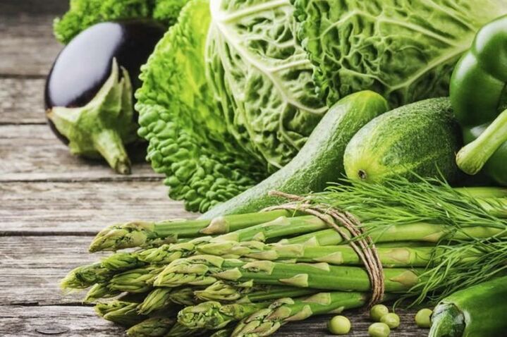 зелені овочі для гіпоалергенної дієти
